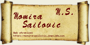 Momira Sailović vizit kartica